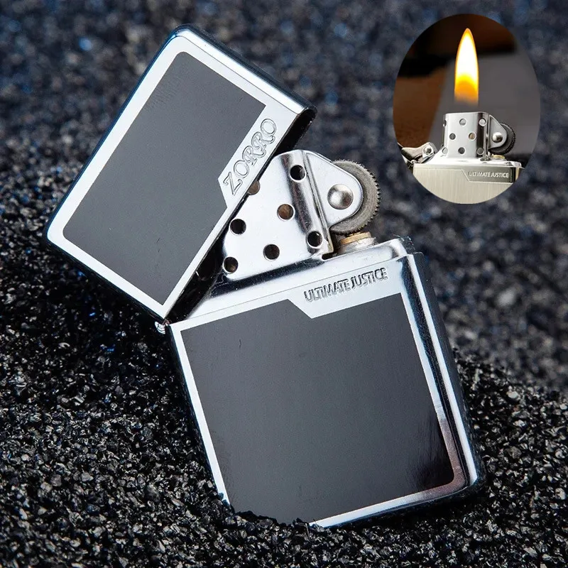 Fire Starting Kit - ولاعة نحاسية نقية بلون ذهبي -