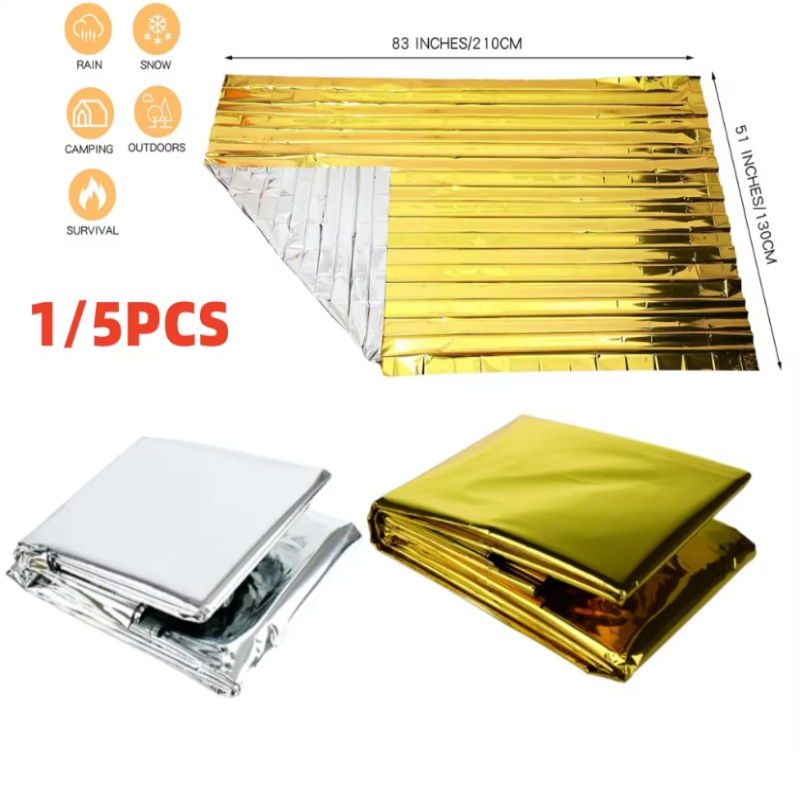 Survival Blanket Reflective - بطانية طوارئ من رقائق المايلار شديدة