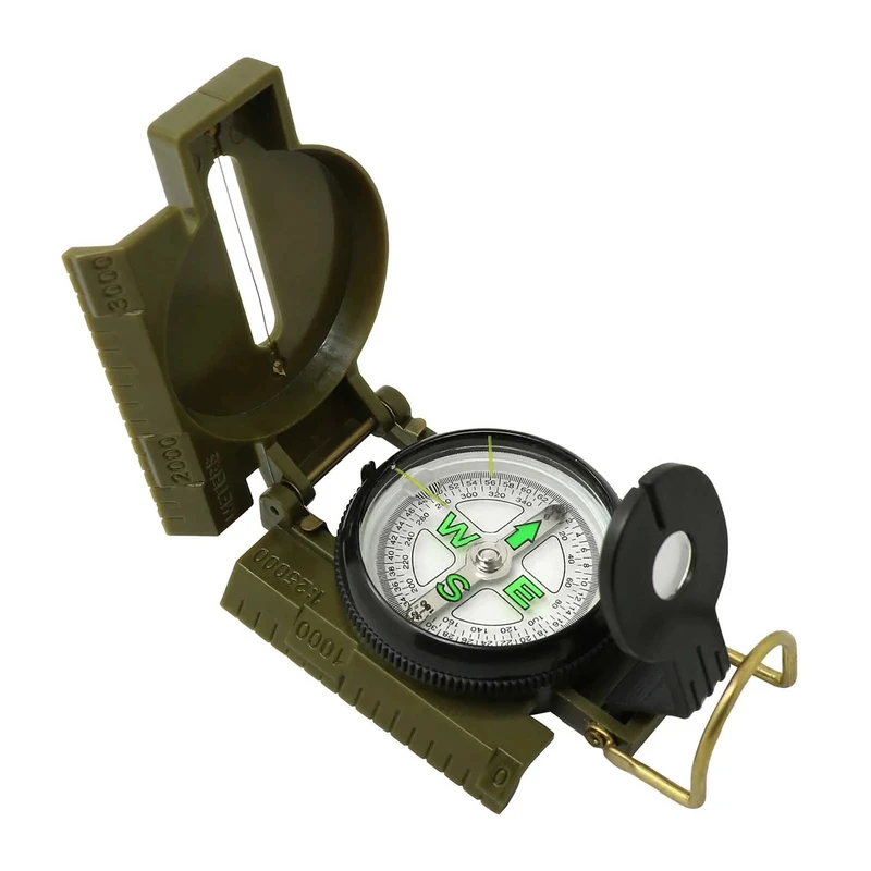 Compass Lensatic - بوصلة محمولة متعددة الوظائف مع مادة