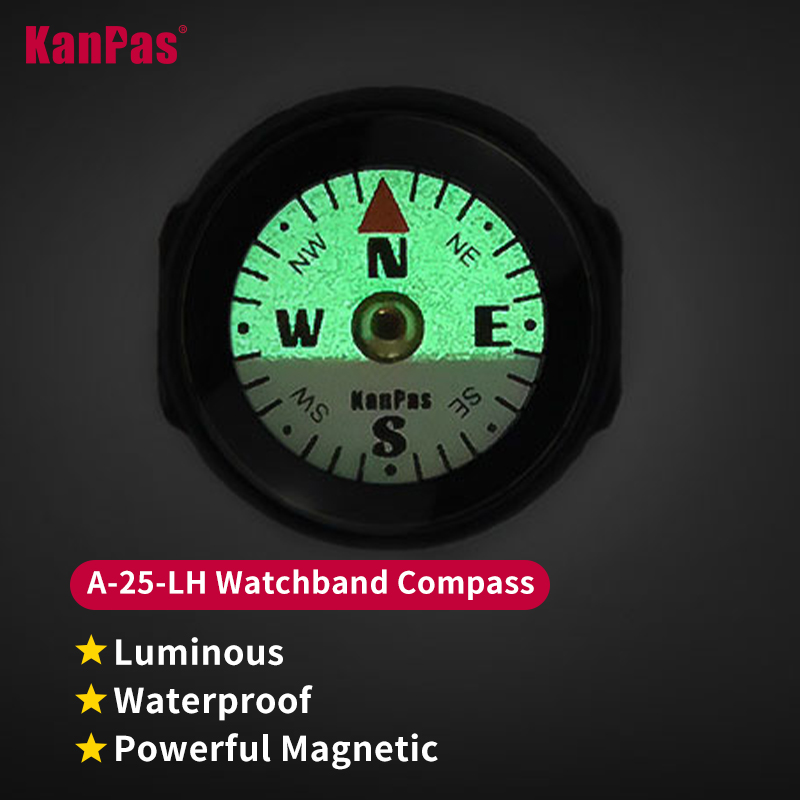 حزام ساعة KANPAS مع بوصلة، شري - مراجعة Compass Lensatic وسعره