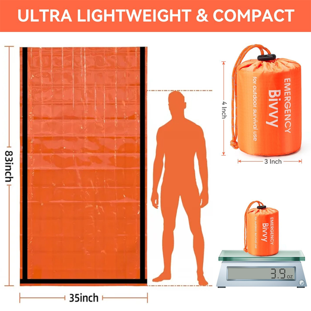 كيس نوم للطوارئ، بطانية نجاة ح - مراجعة Emergency Mylar Tent وسعره