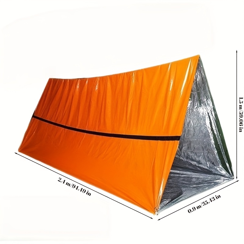 طقم نجاة للطوارئ مكون من 9 قطع - مراجعة Emergency Mylar Tent وسعره