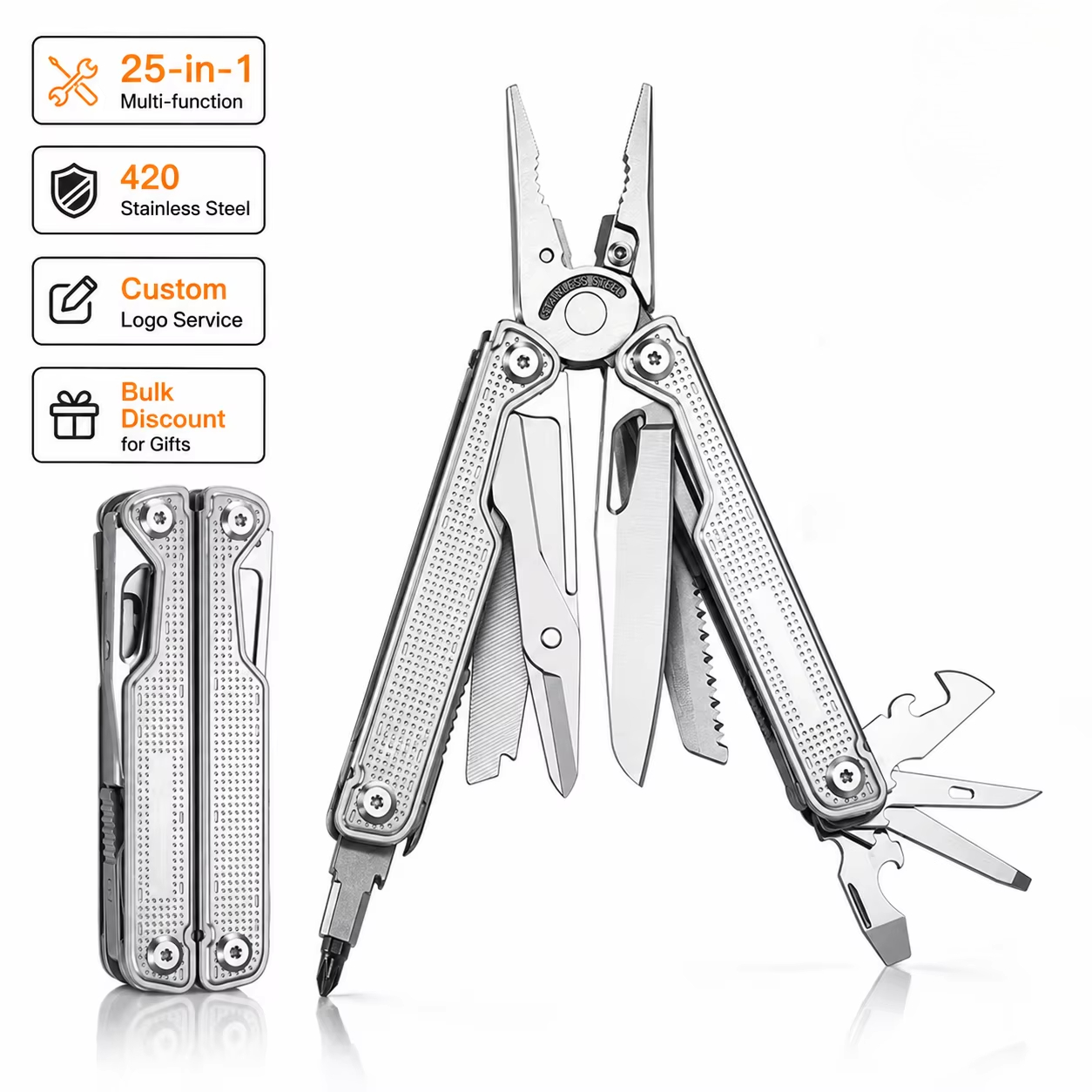 سكين متعدد الوظائف احترافي 25  - مراجعة Multi Tool Plier وسعره